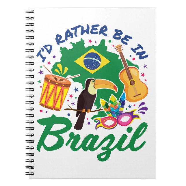 Cuaderno Prefiero estar en Brasil, recuerdo de viajes brasi (Frente)