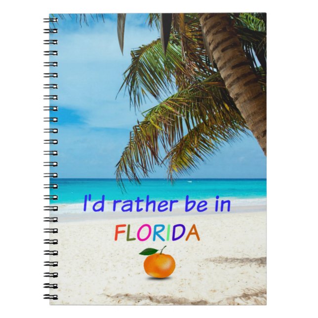 Cuaderno Prefiero estar en Florida (Frente)