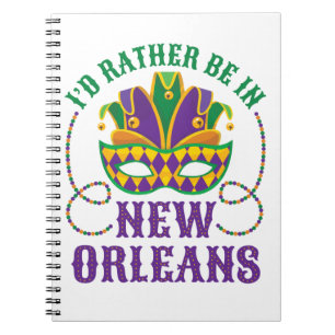 Cuaderno Prefiero estar en Nueva Orleans
