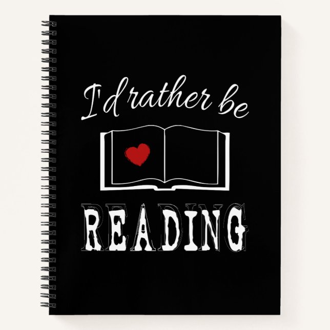 Cuaderno Prefiero estar leyendo (Anverso)