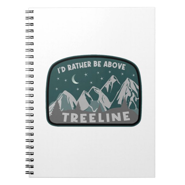 Cuaderno Prefiero estar por encima de Treeline (Frente)