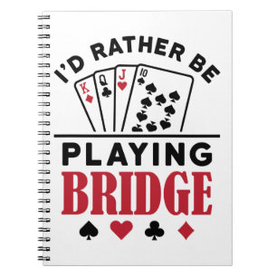 Cuaderno Prefiero jugar Bridge Guay Bridge Card Game
