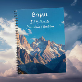 Cuaderno Prefiero ser personalizado en montañismo