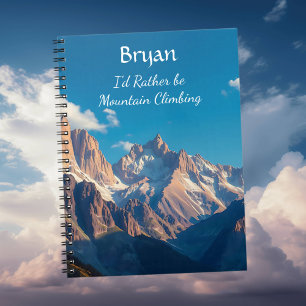 Cuaderno Prefiero ser personalizado en montañismo