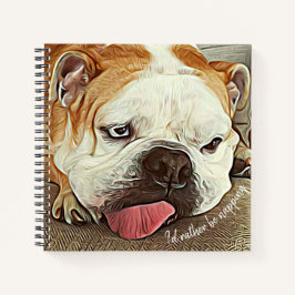 Cuaderno Prefiero ser una siesta, un bulldog motivacional