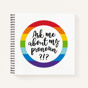 Cuaderno Pregúntame acerca de mi Pronoun?