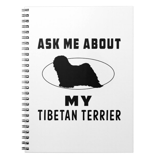 Cuaderno Pregúnteme acerca de mi Terrier tibetano (Frente)