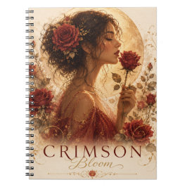 Cuaderno Premium Crimson Bloom