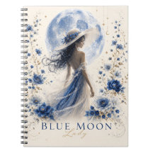 Cuaderno Premium Versión Ligera Dama Luna Azul