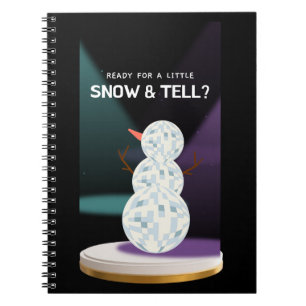 Cuaderno Preparado para una pequeña nieve y decirle a Disco