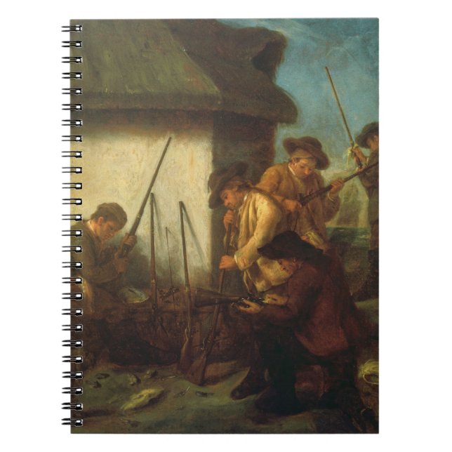 Cuaderno Preparando los armas (aceite en lona) (Frente)
