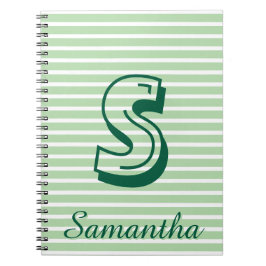 Cuaderno Preppy Moderno Monograma para el Regreso
