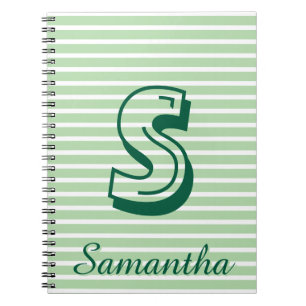 Cuaderno Preppy Moderno Monograma para el Regreso