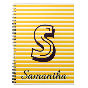 Cuaderno Preppy Moderno Monograma para el Regreso