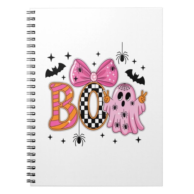 Cuaderno Preppy Spooky Halloween Boo (Frente)