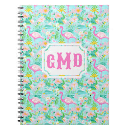 Cuaderno Preppy Summer Flamingo | Monograma