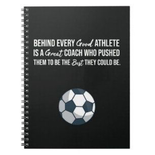 Cuaderno Presentes Negros Para Entrenadores De Fútbol Para 