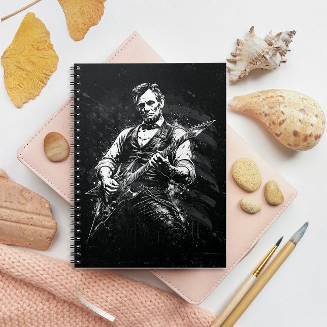 Cuaderno President Abraham Lincoln Playing Guitar (Subido por el creador)