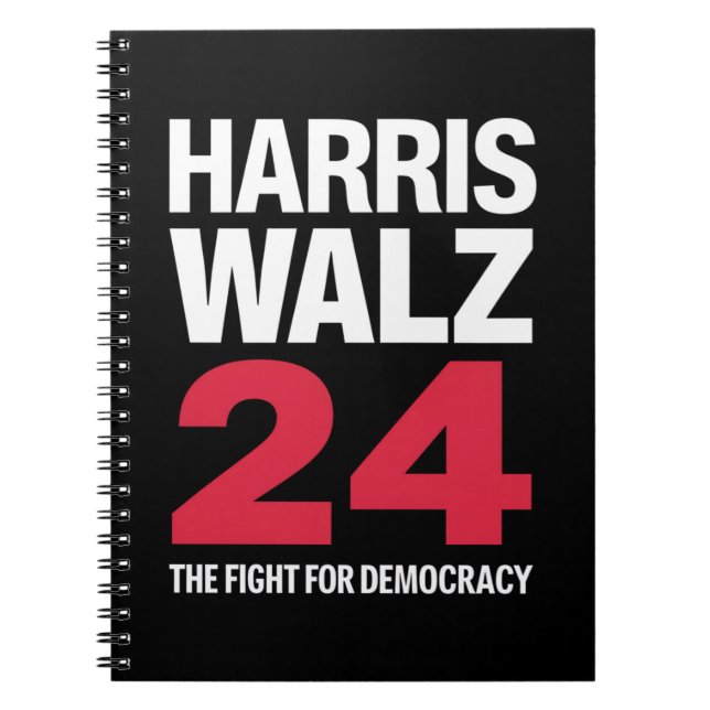 Cuaderno Presidenta Electa Kamala Harris & Tim Walz 2024  (Frente)