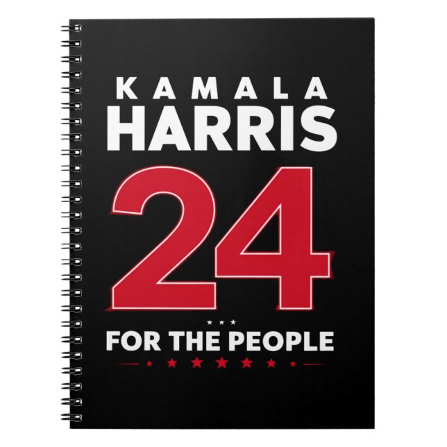 Cuaderno Presidente 47 Kamala Harris 2024 Apoyo Señora (Frente)