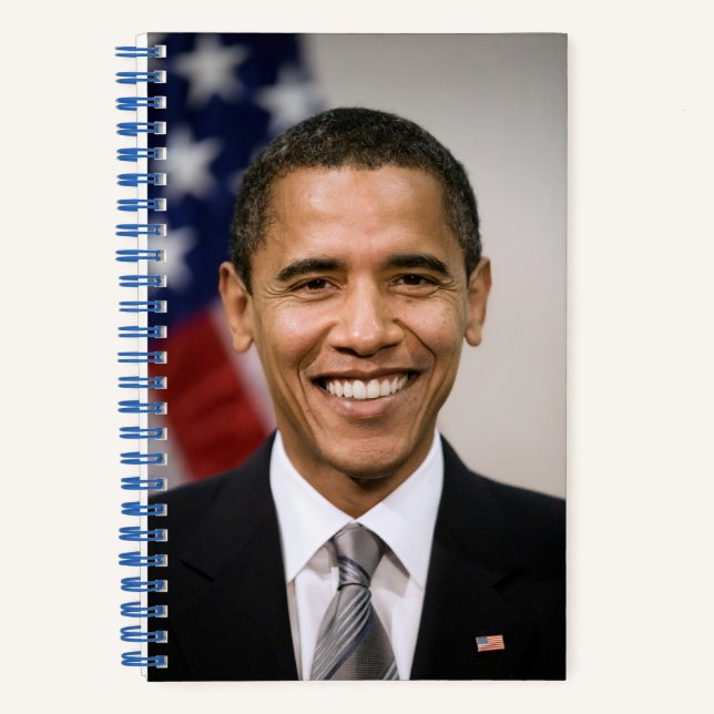 Cuaderno Presidente electo de Estados Unidos Barack Obama (Anverso)