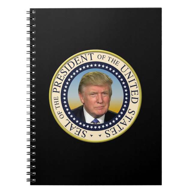 Cuaderno Presidente Trump Photo Presidential Seal (Frente)