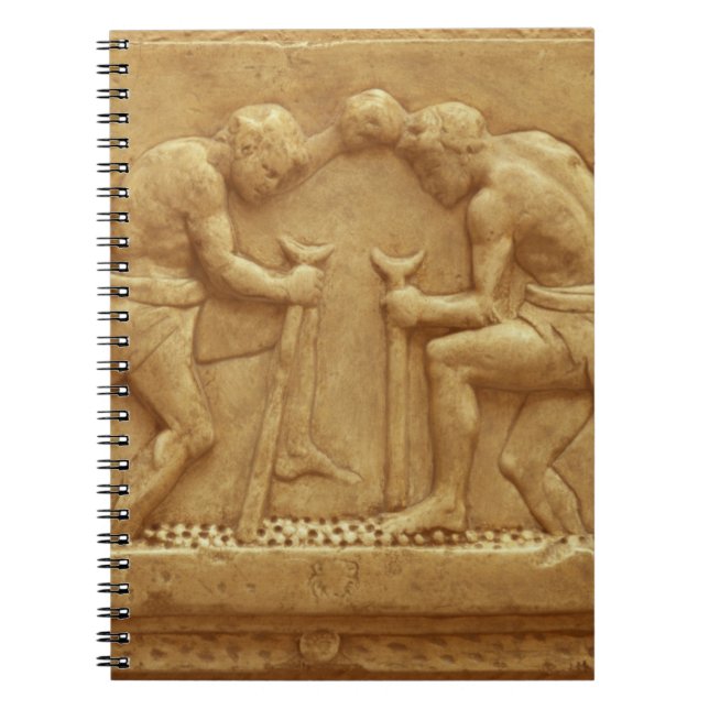 Cuaderno Presionando las uvas (mármol) (Frente)