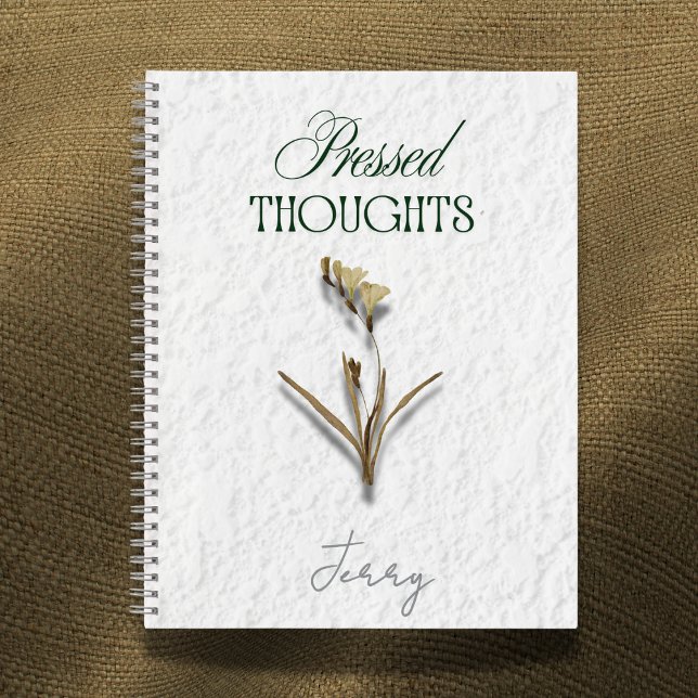 Cuaderno Pressed Thoughts – Poetcore Writing Journal (Subido por el creador)