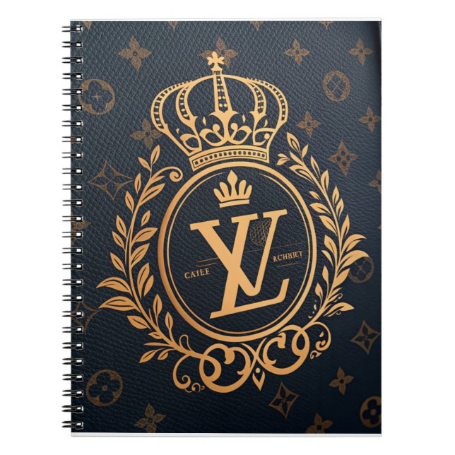 Cuaderno Prestige Ballpoint Pen – Royal Monogram "N" in Gol (Frente)
