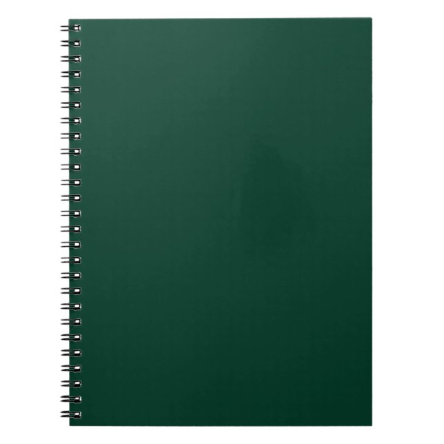 Cuaderno Presupuestario Monocromo verde esmeralda (Frente)