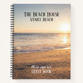 Cuaderno PRESUPUESTO Airbnb Beach House Photo Guest Book