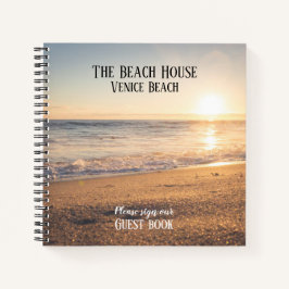 Cuaderno PRESUPUESTO Airbnb Beach House Photo Guest Book