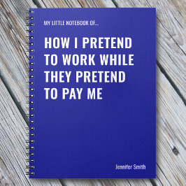 Cuaderno Pretende trabajar en la oficina de ofertas diverti