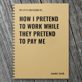 Cuaderno Pretende trabajar en la oficina de ofertas diverti