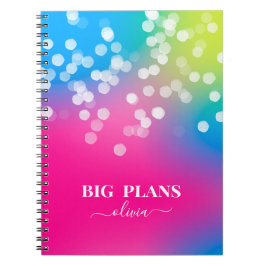 Cuaderno Pretty Bokeh Colorful Gradient Notebook