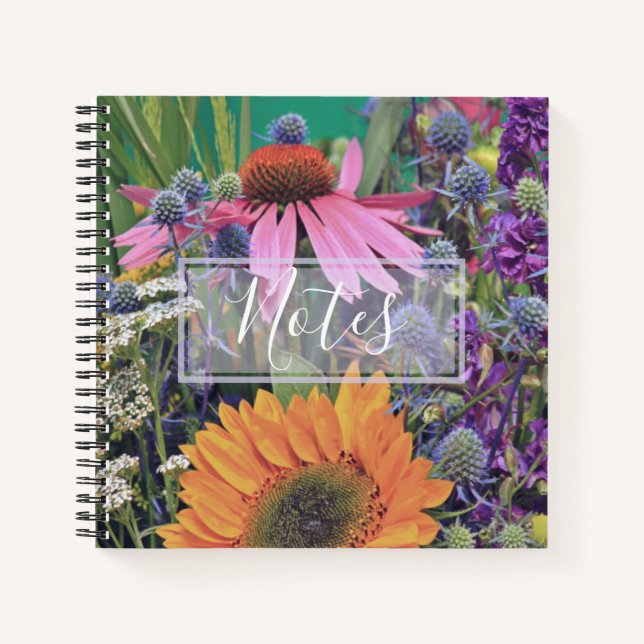 Cuaderno Pretty Colorful Flower Market Notes (Anverso)