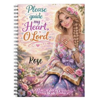 Cuaderno Pretty Girly Inspirational Floral Christian Bible