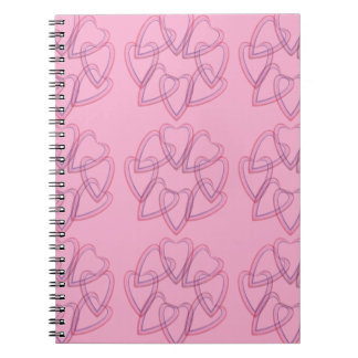 Cuaderno Pretty heart circle pattern