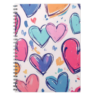 Cuaderno Pretty Pastel Love Hearts Valentines