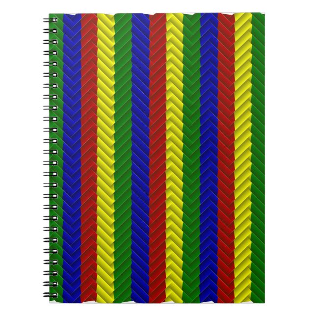 Cuaderno Primary Colors Herringbone Notebook (Frente)