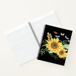 Cuaderno primavera de girasol