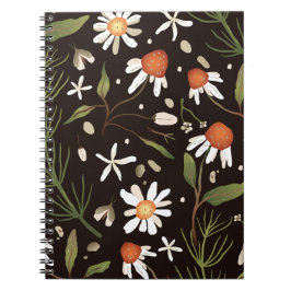 Cuaderno Primavera de moda del patrón de superficie floral