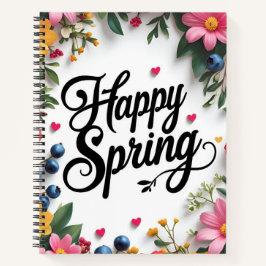 Cuaderno Primavera feliz