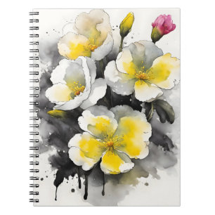 Cuaderno Primavera - Flores de acuarela