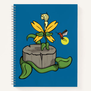 Cuaderno Primavera saluda al bloc de notas de espiral de ve