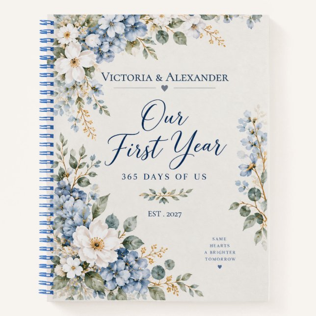 Cuaderno Primer Aniversario Nuestro Primer Año (Anverso)