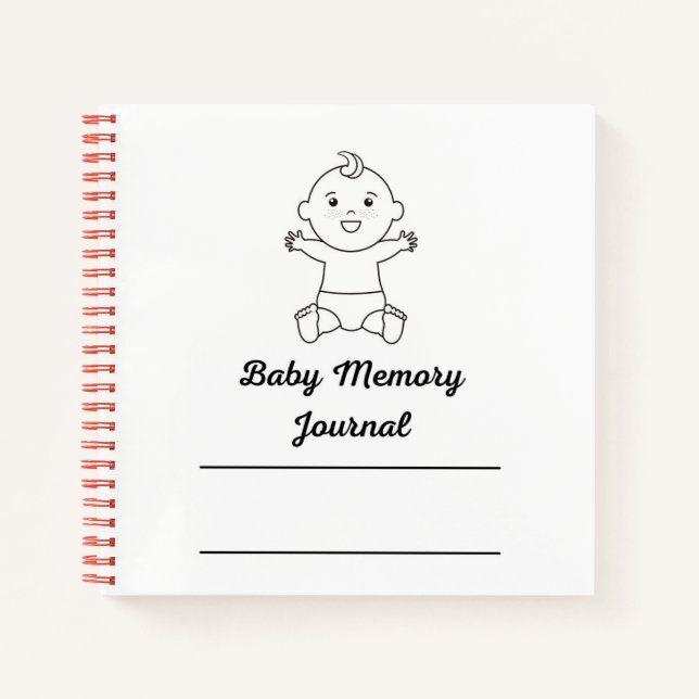 Cuaderno primer año de baby Memory Book (Anverso)