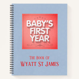 Cuaderno Primer año del bebé personalizado
