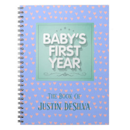 Cuaderno Primer año del bebé personalizado