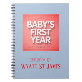 Cuaderno Primer año del bebé personalizado